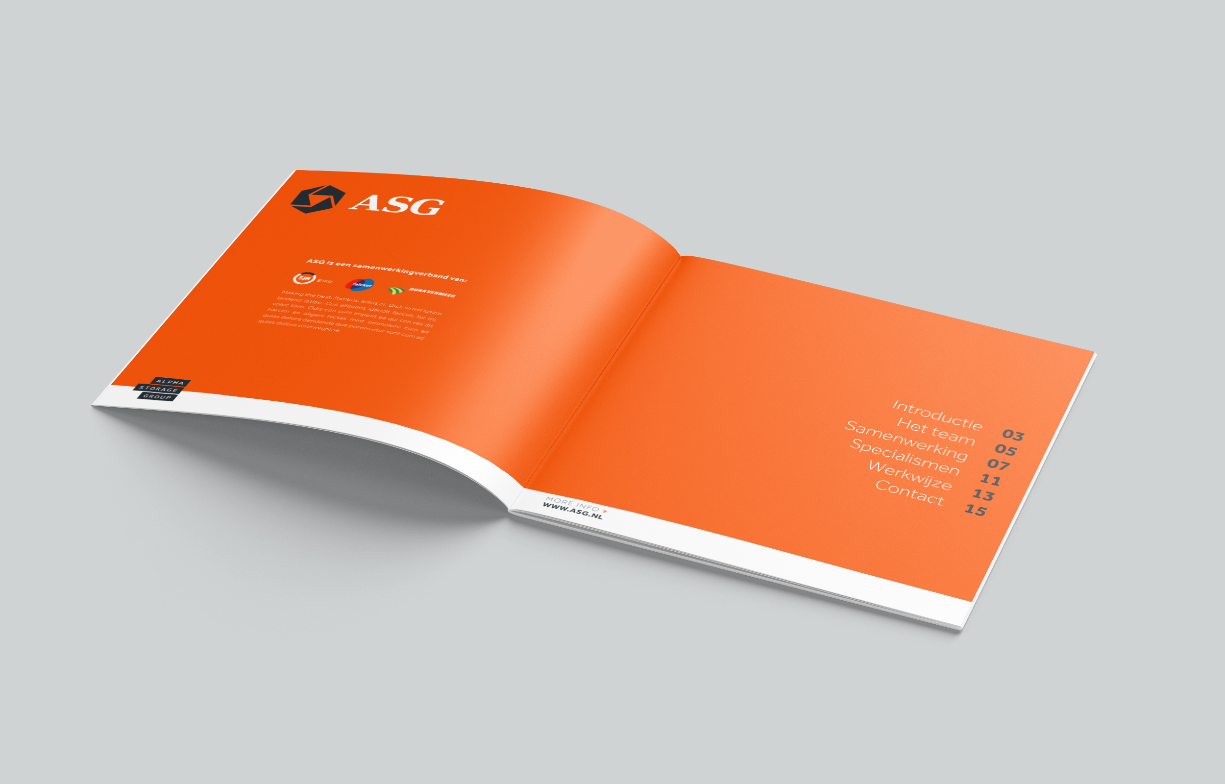 Corporate identity design for Alpha Storage Group by Dutch Fellow