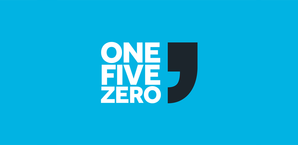 Corporate identity design for One Five Zero by Dutch Fellow